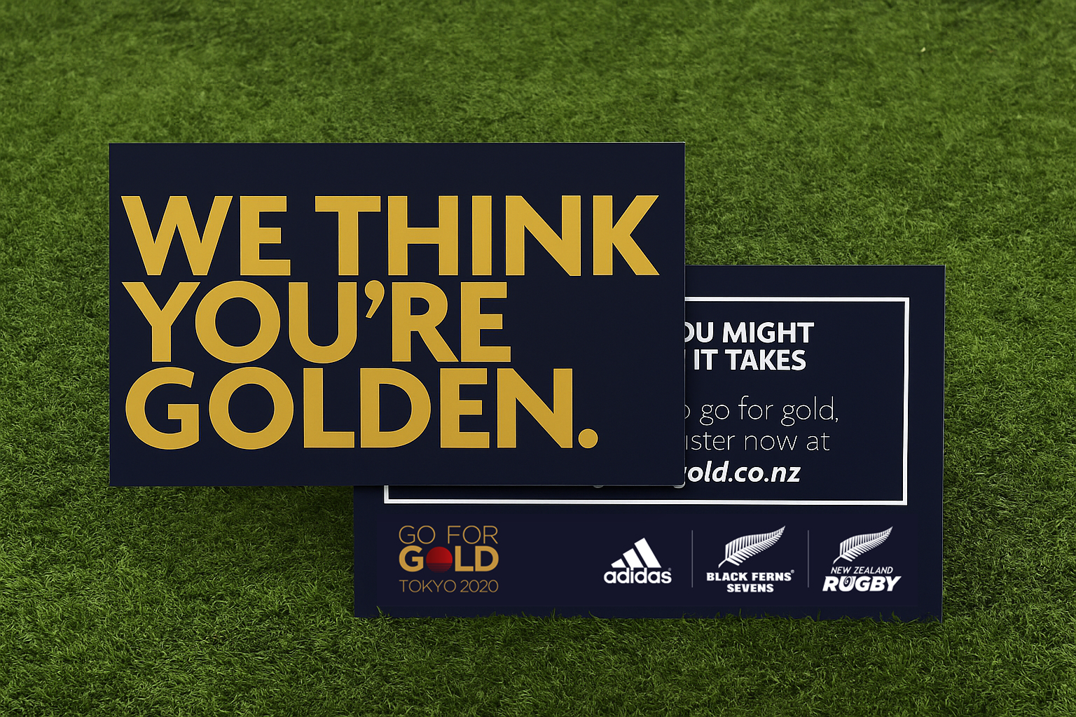 Go For Gold promotional card